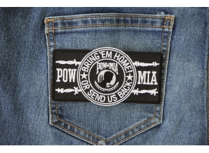 POW MIA Barbwire Patch | US Military Veteran Patches